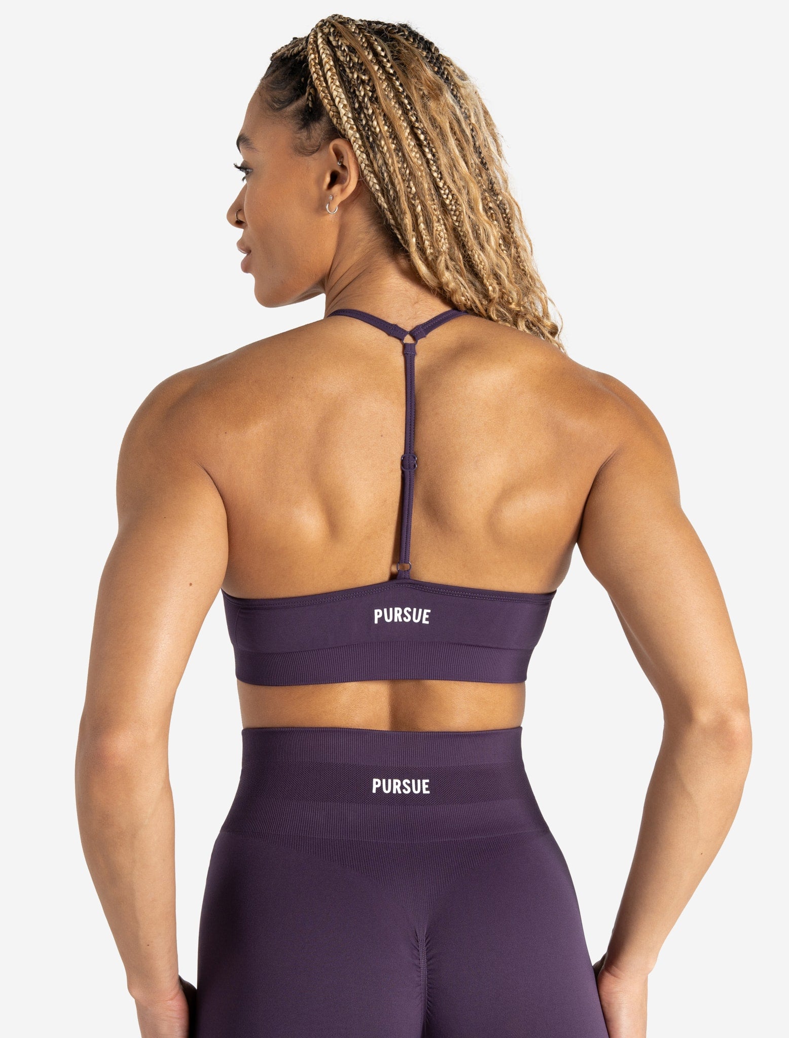 Scrunch Seamless Adjustable Sports Bra - Blackberry Pursue Fitness 2
