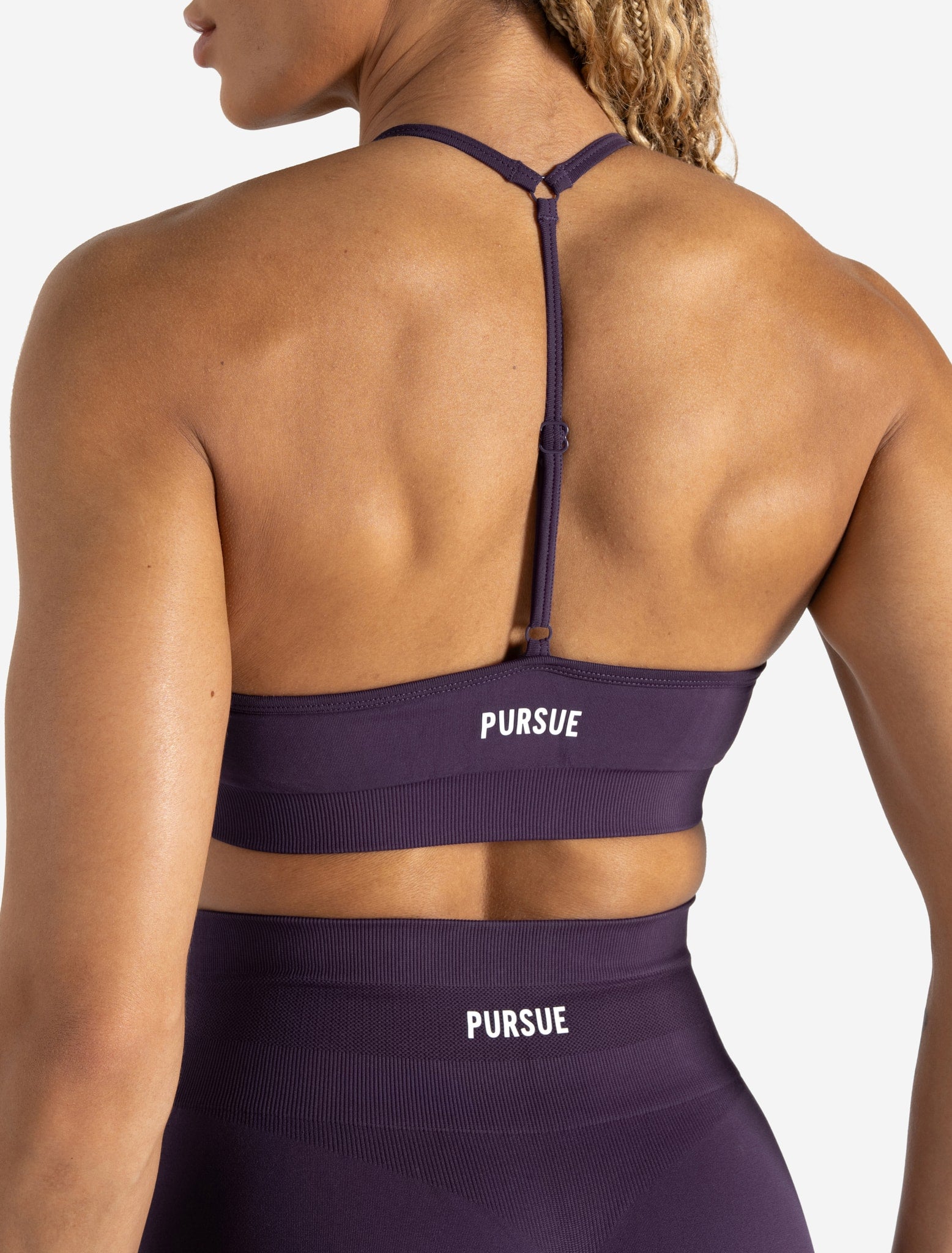 Scrunch Seamless Adjustable Sports Bra - Blackberry Pursue Fitness 3