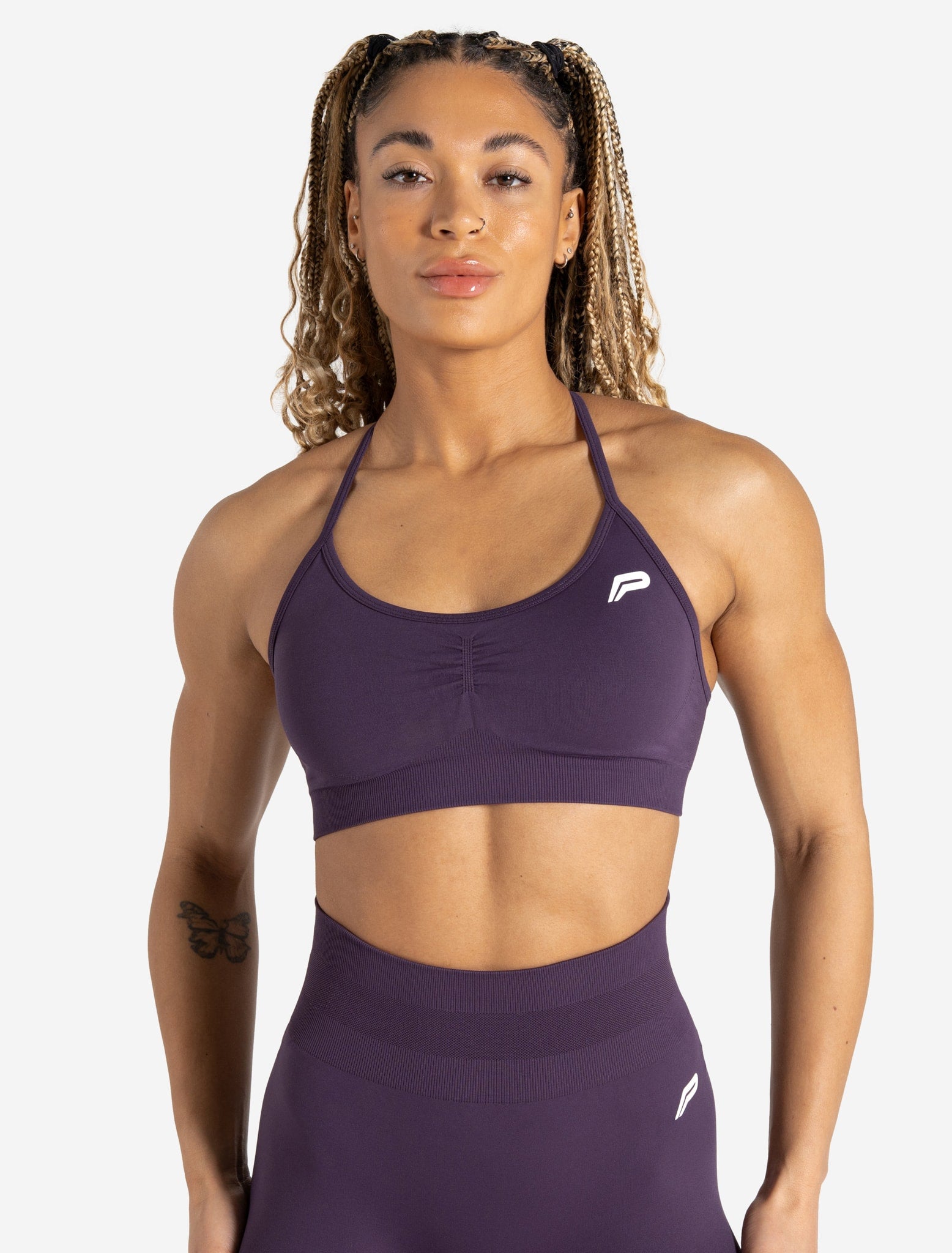 Scrunch Seamless Adjustable Sports Bra - Blackberry Pursue Fitness 1