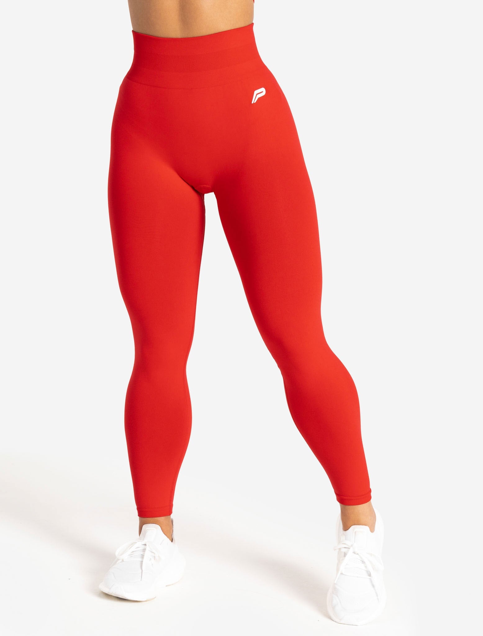 Candy Apple Red High Waisted Leggings – BoldBody Active