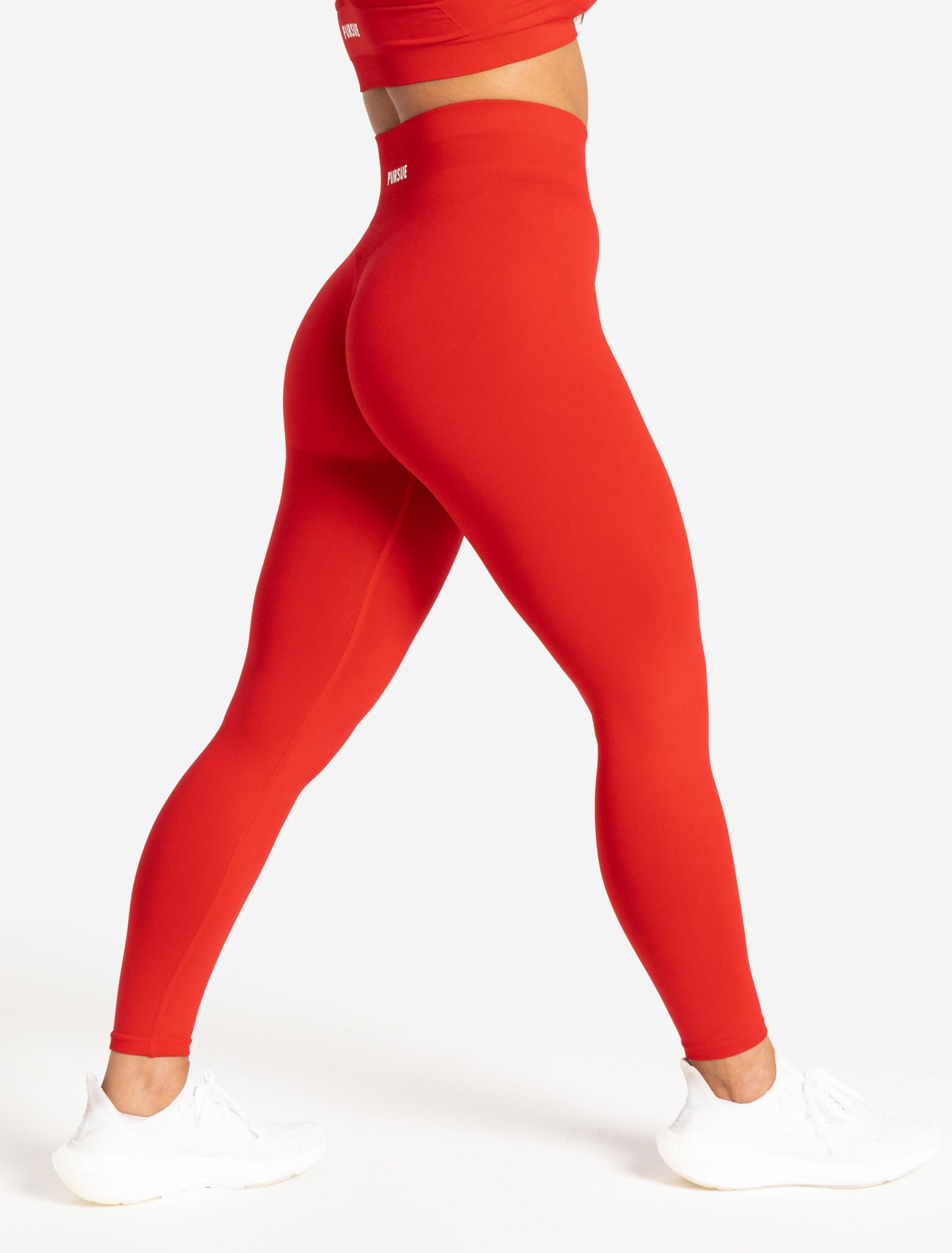 Scrunch Seamless Leggings / Candy Red Pursue Fitness 5
