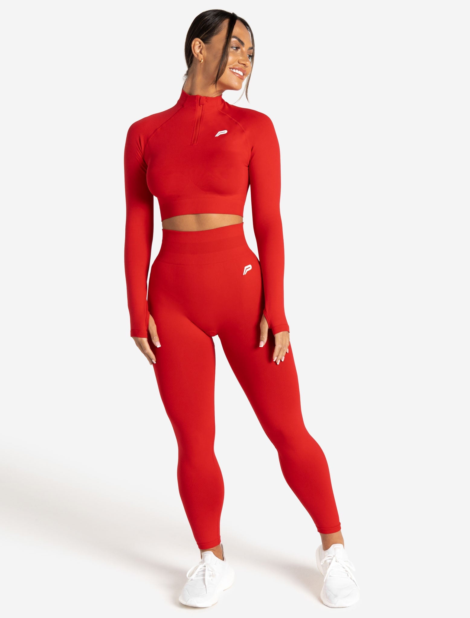 Scrunch Seamless Leggings / Candy Red Pursue Fitness 7