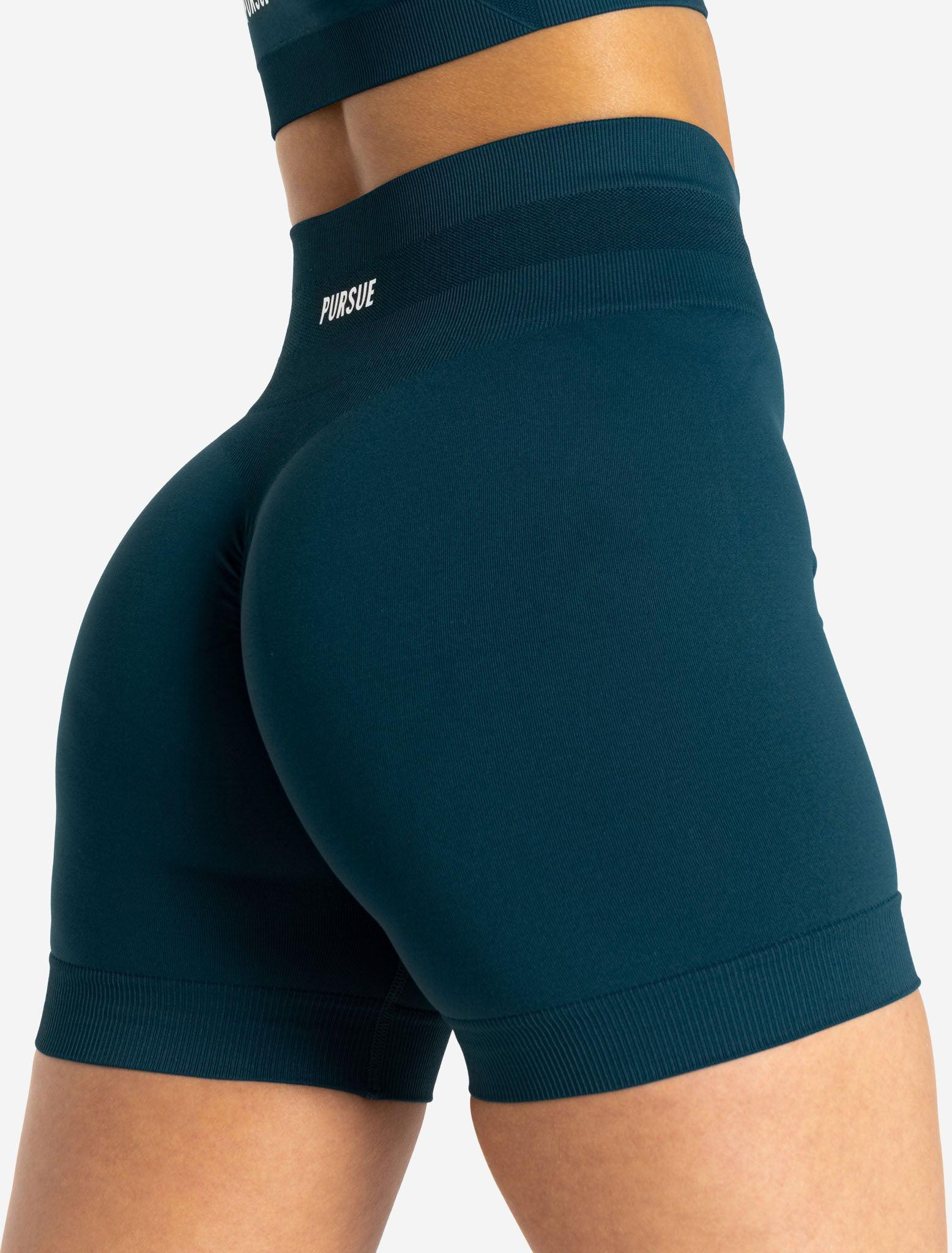 Scrunch Seamless Shorts Dark Teal Pursue Fitness