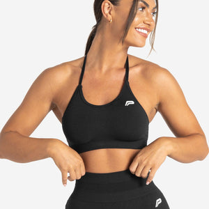 Move Seamless Sports Bra | Black Marl