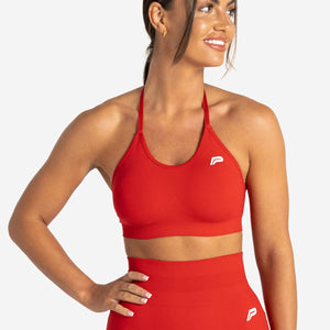 Scrunch Seamless Sports Bra / Candy Red Pursue Fitness 1