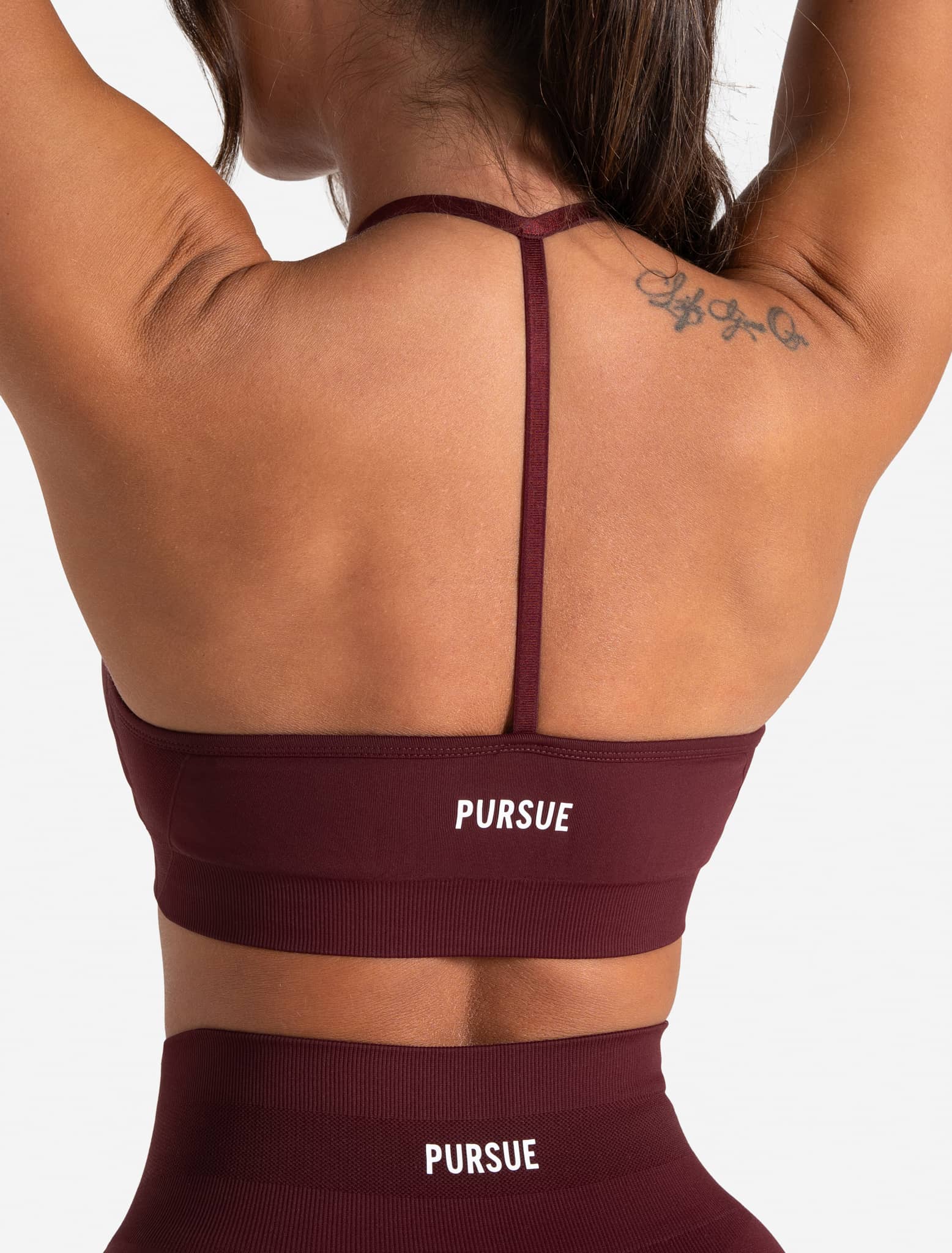 Scrunch Seamless Sports Bra - Dark Cherry Pursue Fitness 2