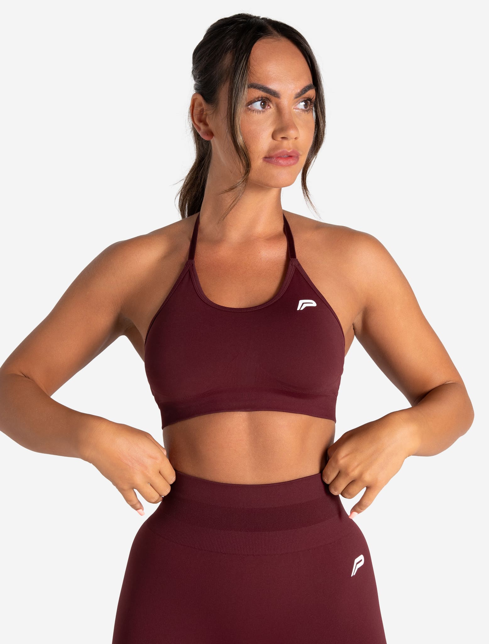 Scrunch Seamless Sports Bra - Dark Cherry Pursue Fitness 1