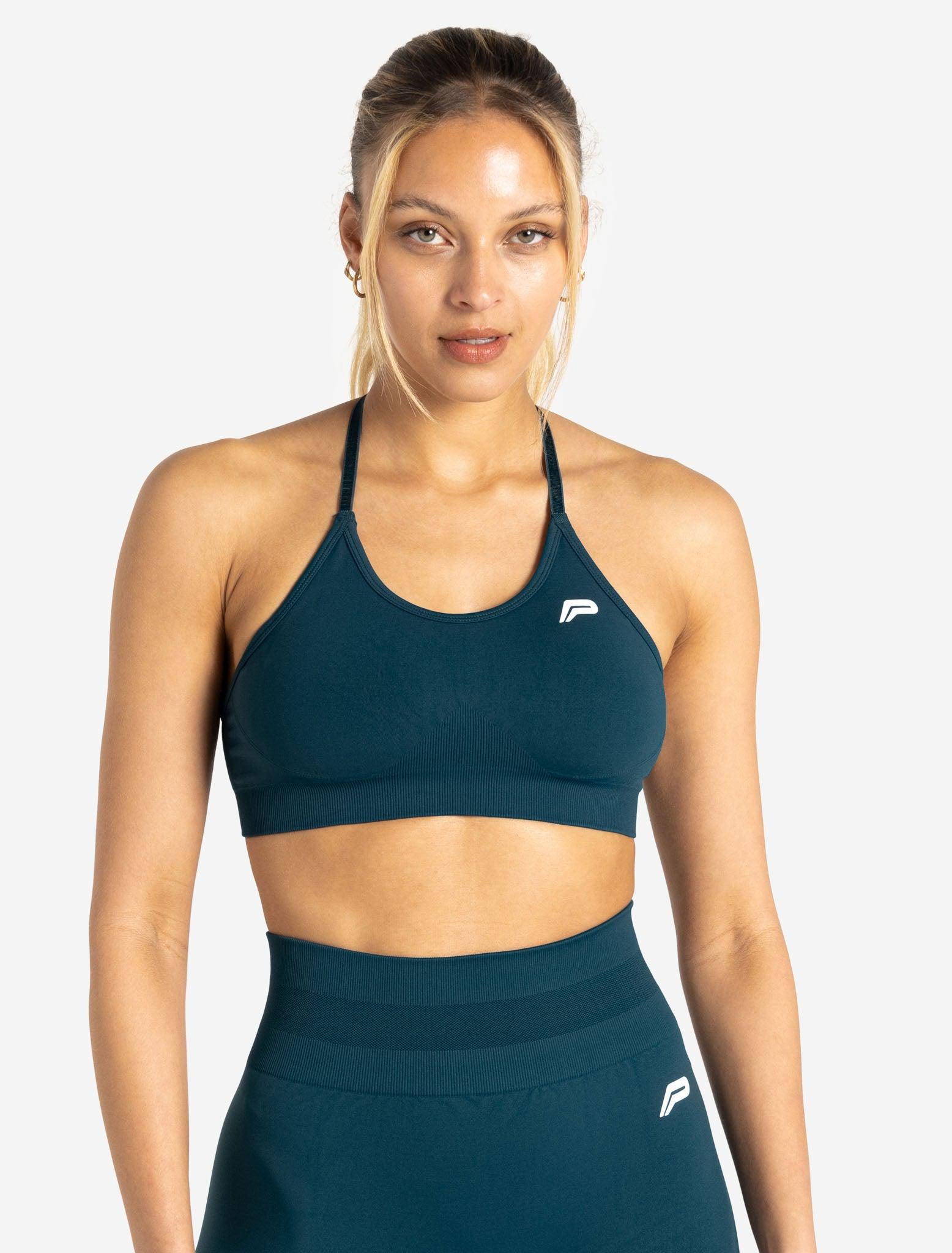 Scrunch Seamless Sports Bra / Dark Teal Pursue Fitness 1