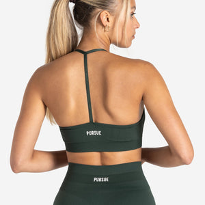 Scrunch Seamless Sports Bra - Forest Green Pursue Fitness 2