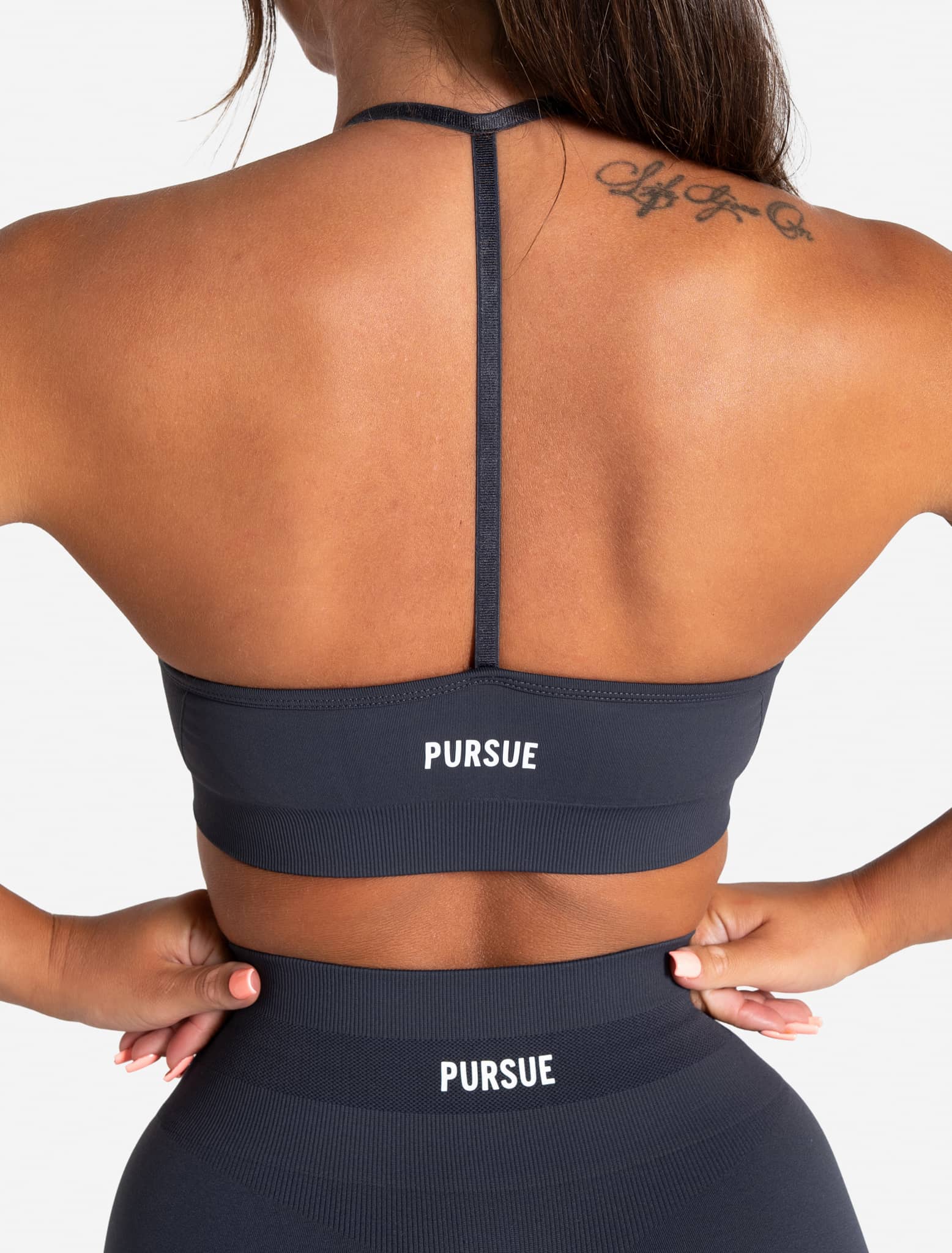 Scrunch Seamless Sports Bra - Midnight Blue Pursue Fitness 2