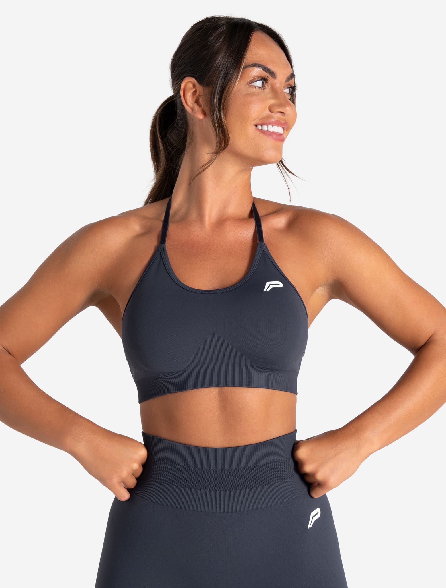 Scrunch Seamless Sports Bra - Midnight Blue Pursue Fitness 1