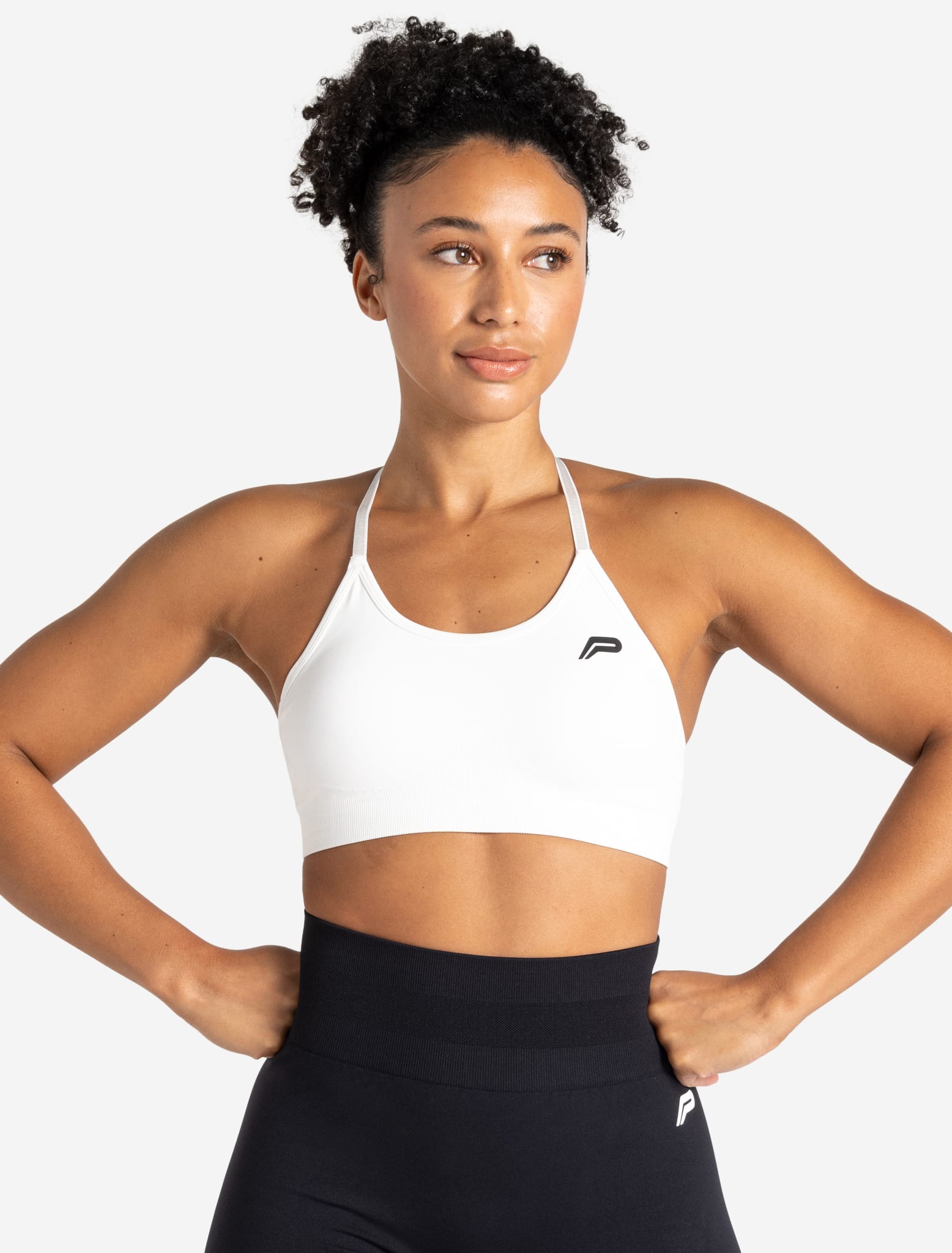 Scrunch Seamless Sports Bra - White Pursue Fitness 1