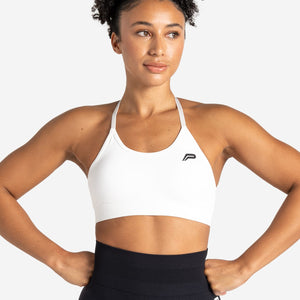 Scrunch Seamless Sports Bra - White Pursue Fitness 1