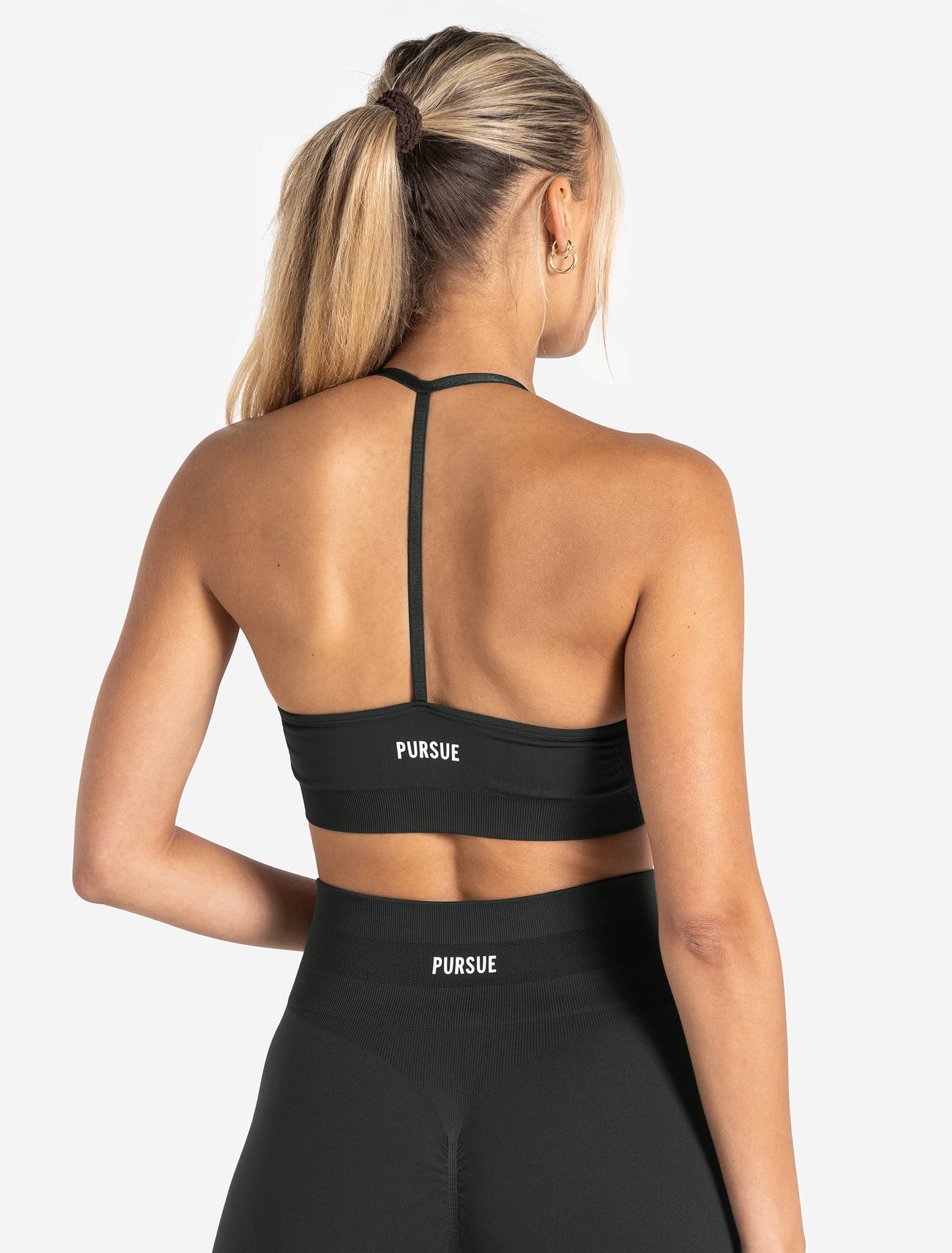 Scrunch Seamless Sports Bra - Woodland Grey Pursue Fitness 2