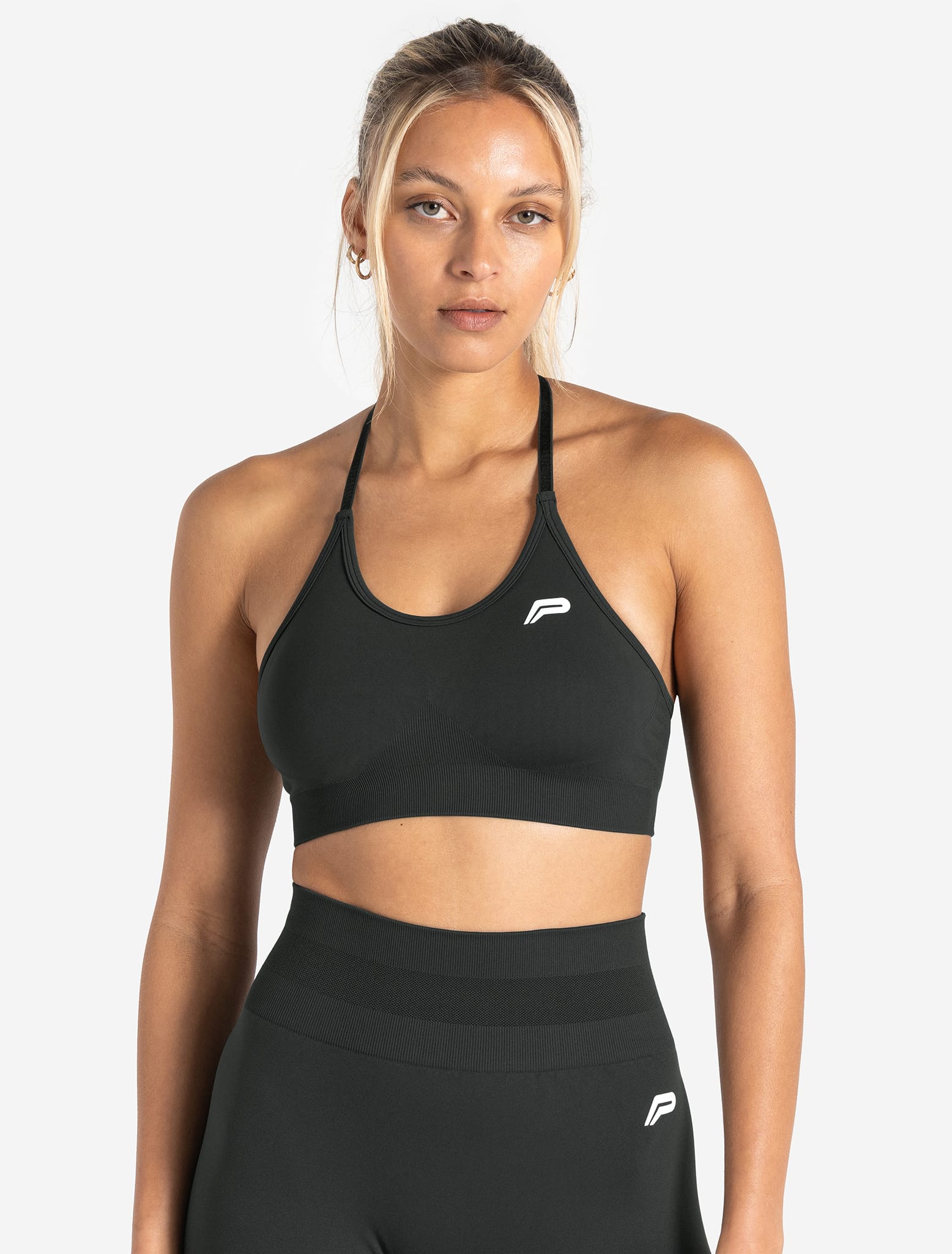 Scrunch Seamless Sports Bra - Woodland Grey Pursue Fitness 1