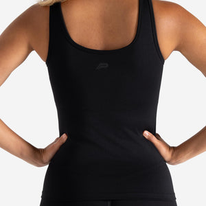 Sculpt Seamless Built-In Bra Vest - Black Pursue Fitness 2