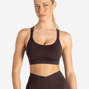 Sculpt Seamless Sports Bra - Espresso Pursue Fitness 1