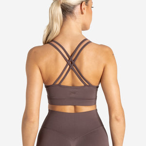 Sculpt Seamless Sports Bra - Mocha Pursue Fitness 2