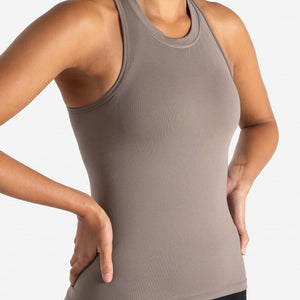 Sculpt Seamless Vest - Taupe Pursue Fitness 1
