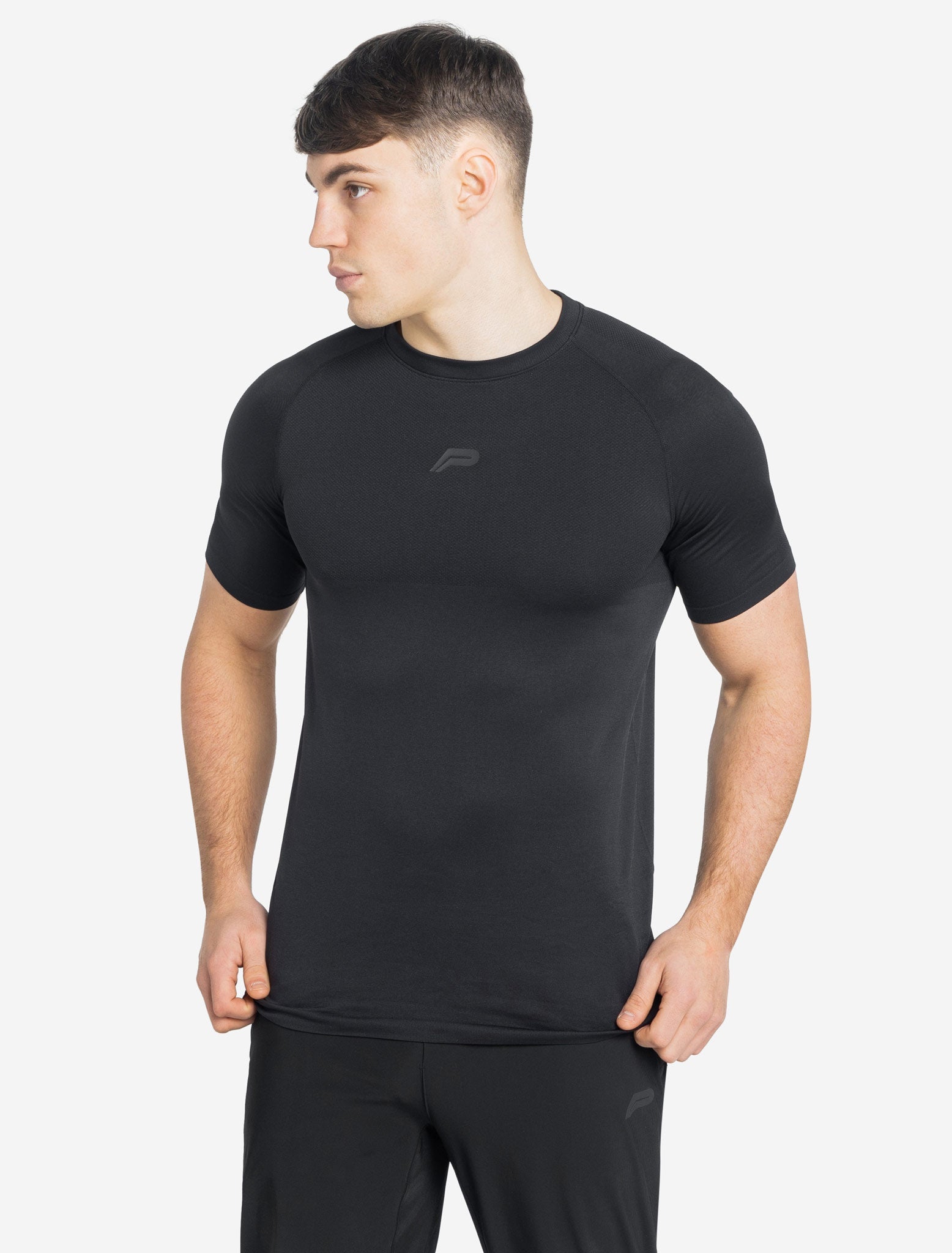 Men's Seamless T-Shirt, Black