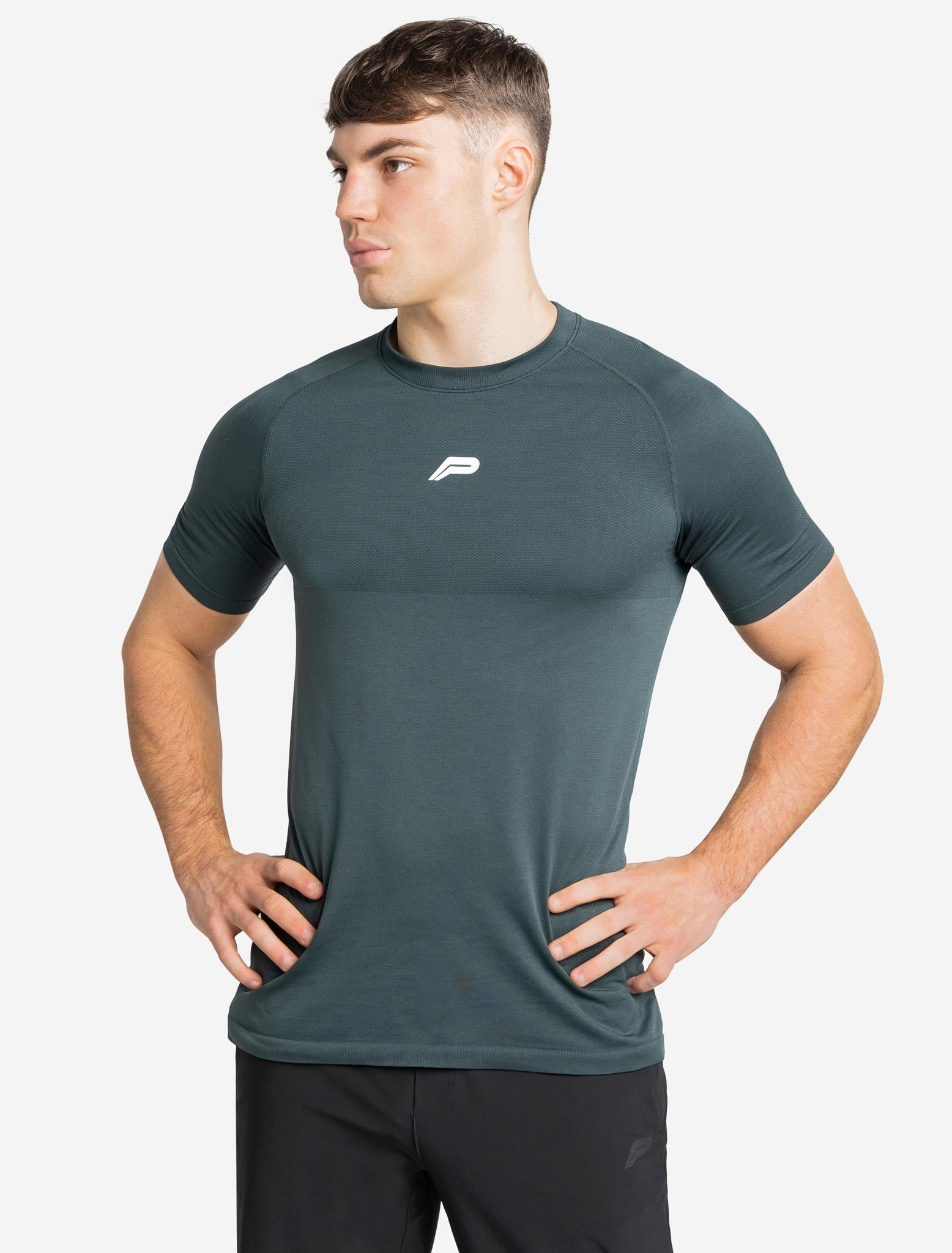Seamless T-shirt / Dark Green Pursue Fitness 1