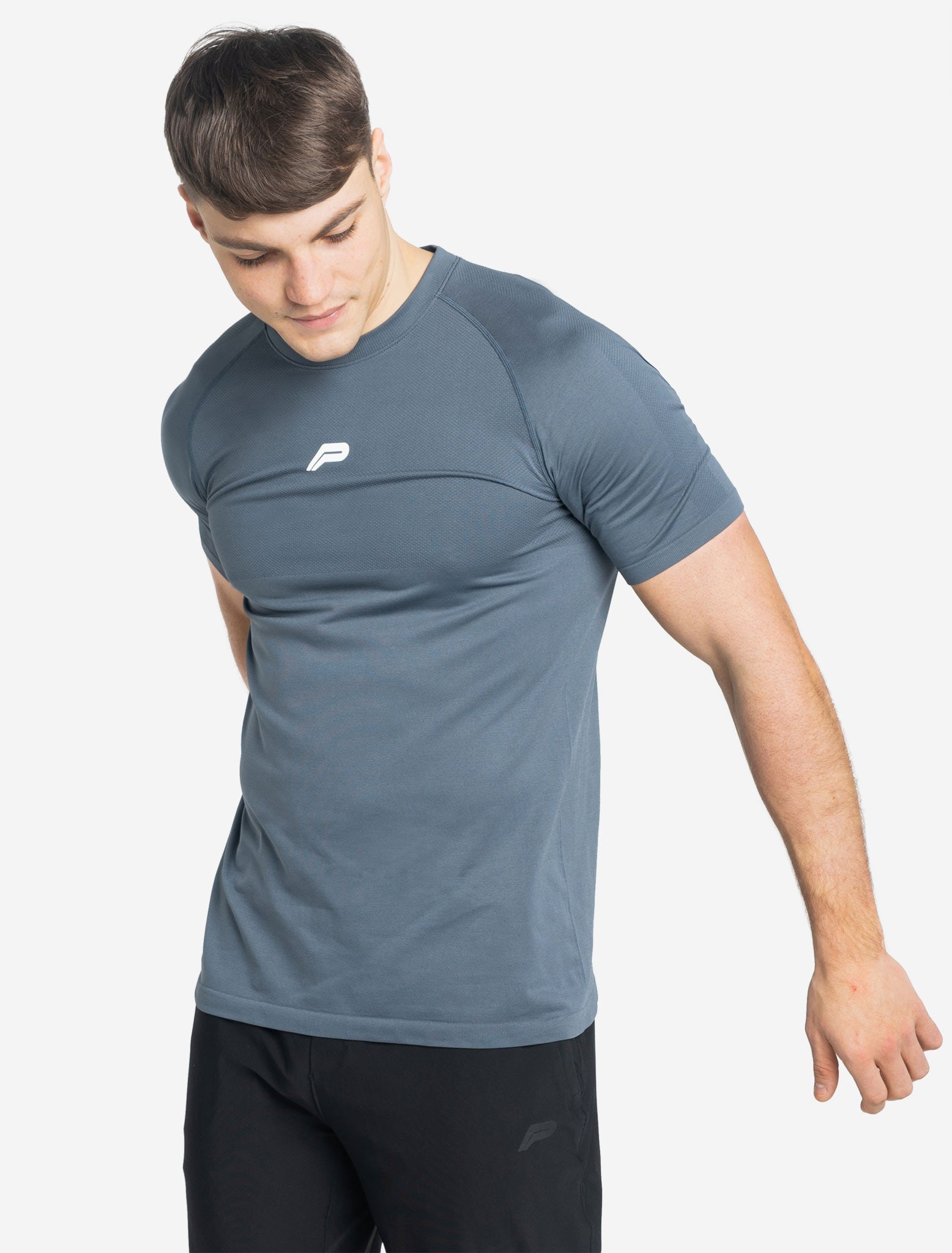 Men's Seamless T-Shirt | Deep Blue | Pursue Fitness