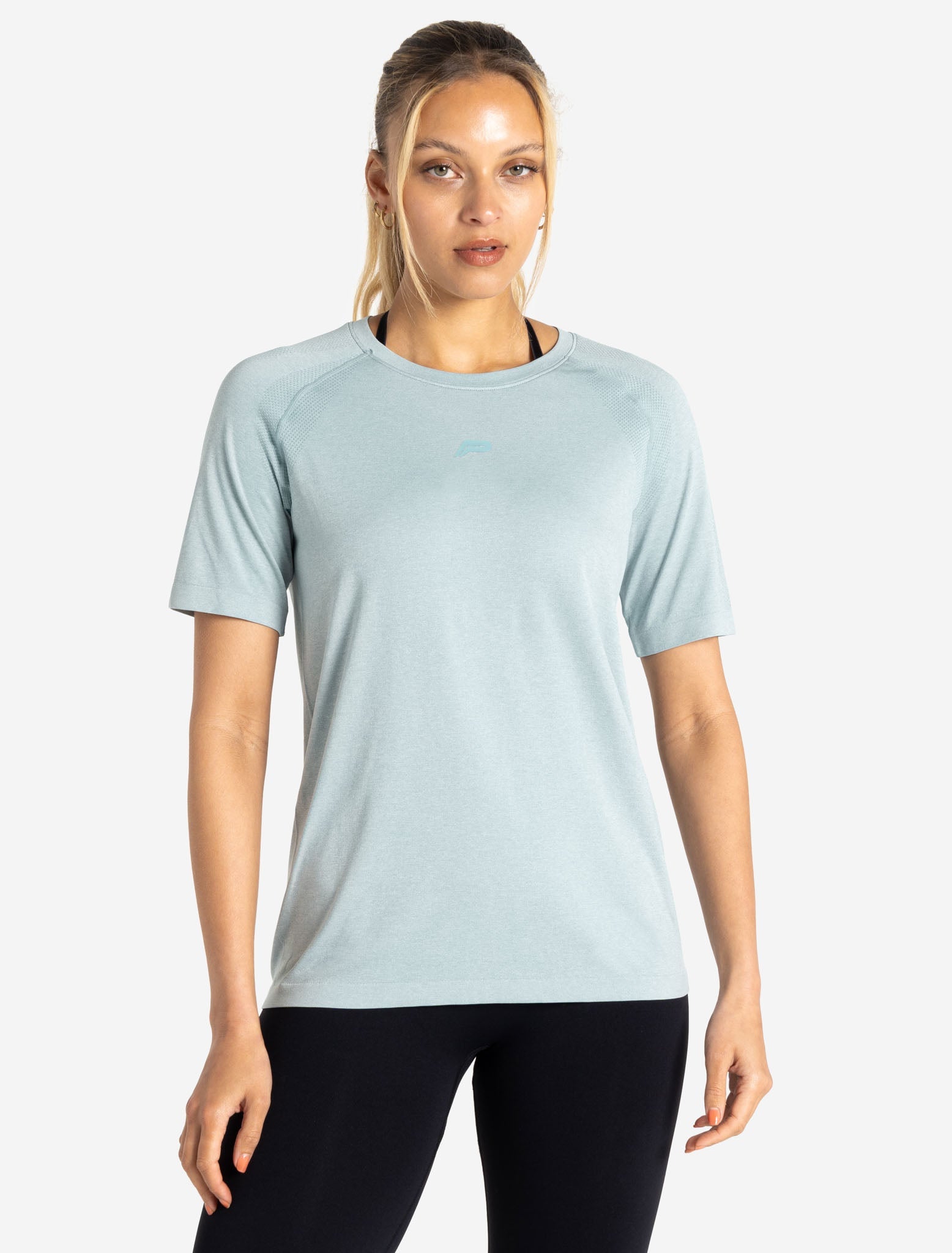 Seamless T-Shirt / Seafoam Green Marl Pursue Fitness 1