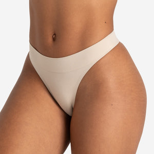 Seamless Thong - Cream Pursue Fitness 1