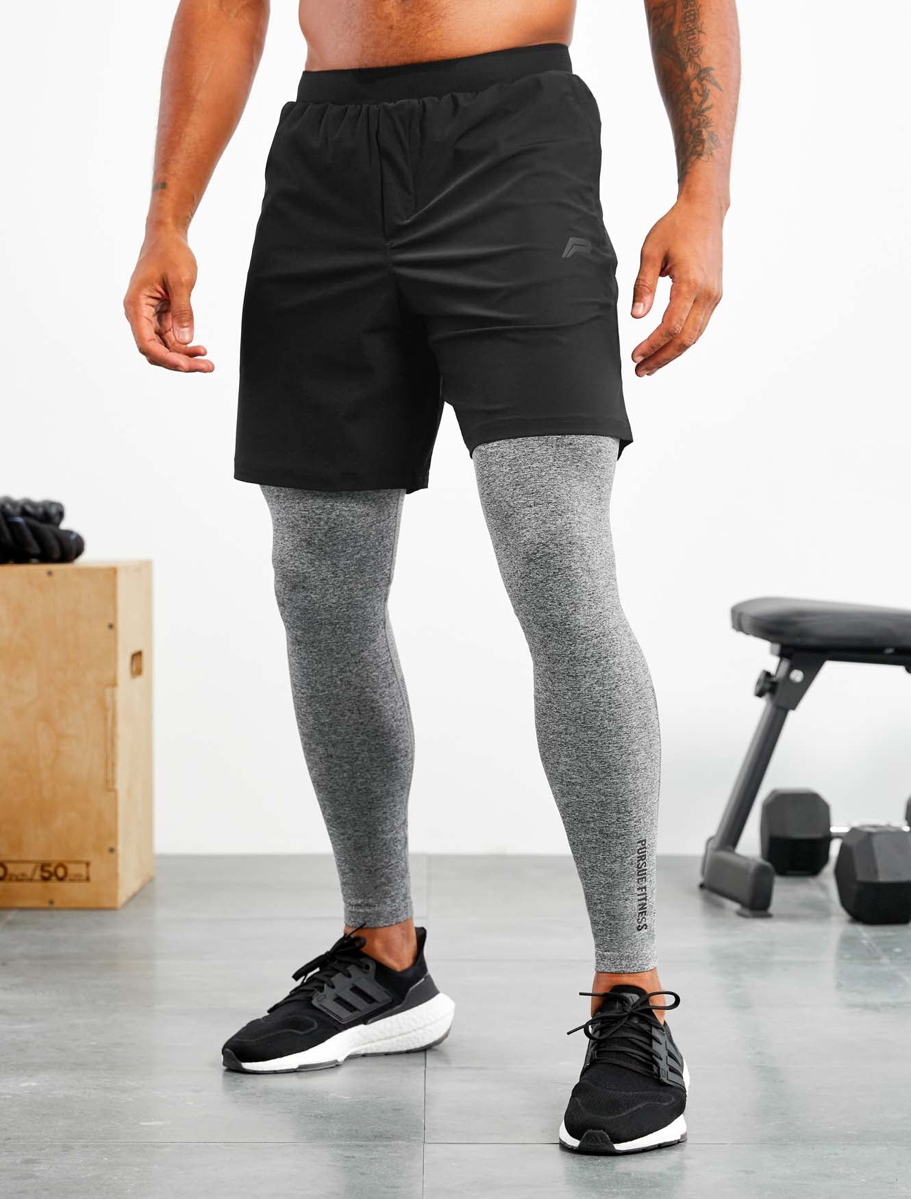 Seamless Training Leggings / Grey Marl Pursue Fitness 1