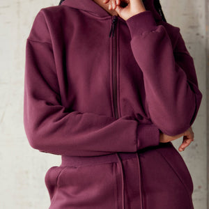 Select Crop Jacket / Black Cherry Pursue Fitness 2