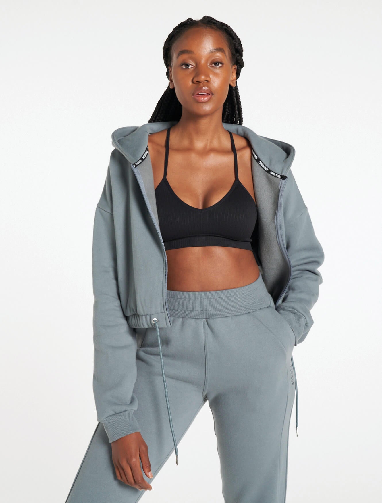 Select Crop Jacket / Teal Pursue Fitness 2