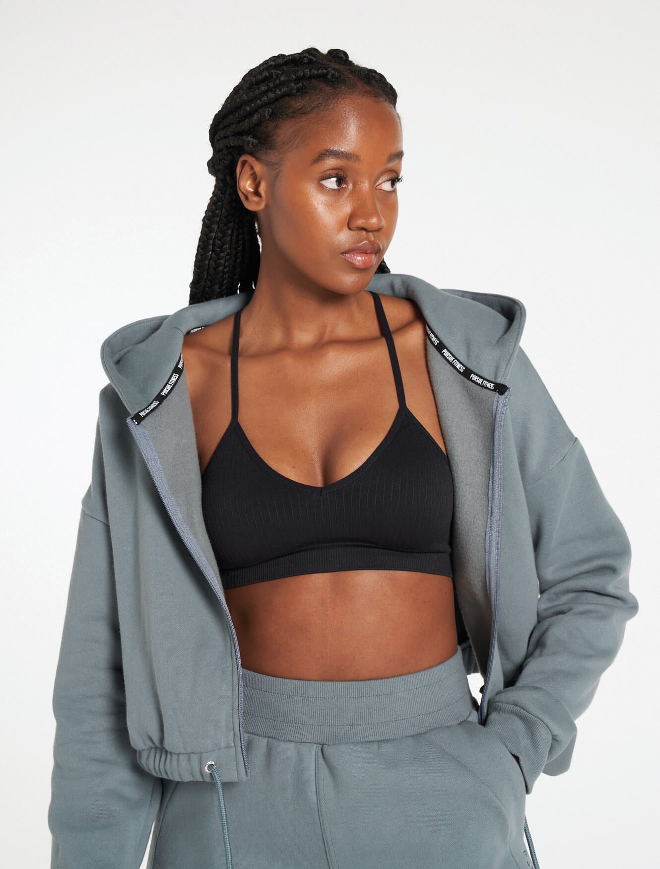 Select Crop Jacket / Teal Pursue Fitness 7