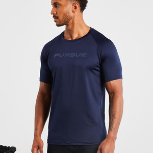 Statement T-Shirt / Navy Pursue Fitness 1