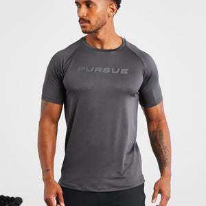 Statement T-Shirt / Onyx Grey Pursue Fitness 1