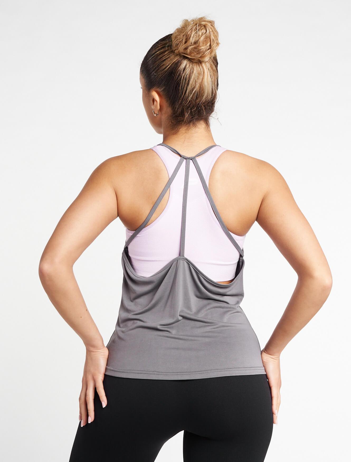 Strappy Back Vest / Grey Pursue Fitness 2