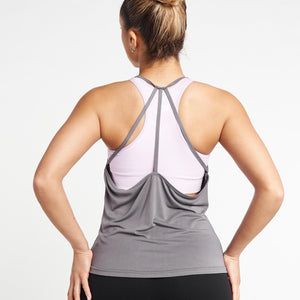 Strappy Back Vest / Grey Pursue Fitness 2