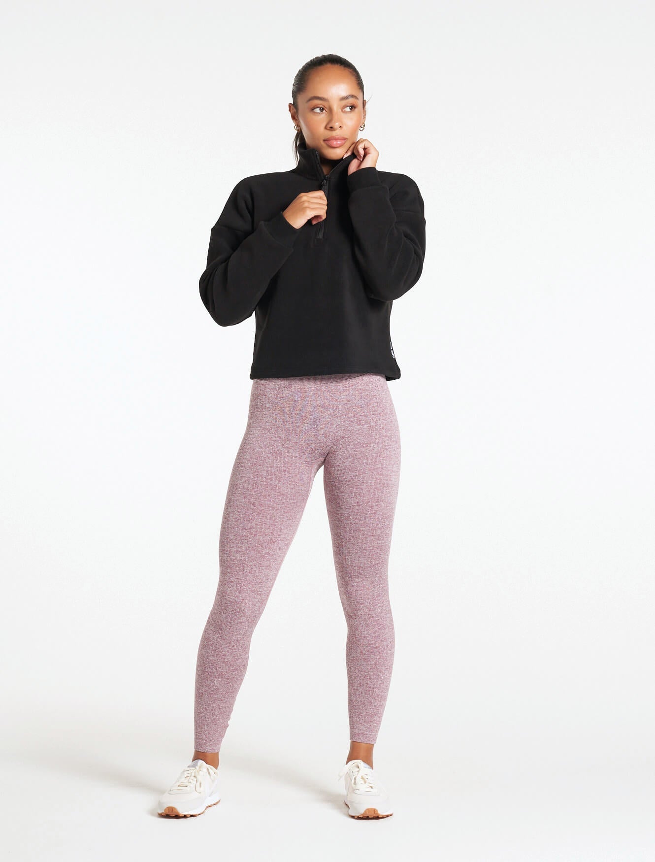 Supersoft 1/4 Zip Fleece in Black | Women's | Pursue Fitness