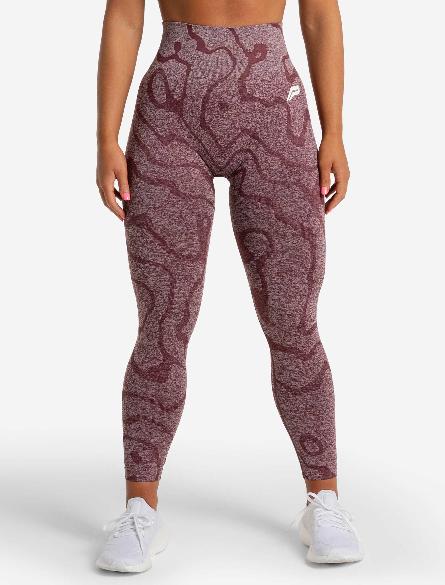 Sustainable Seamless Leggings / Burgundy Pursue Fitness 2