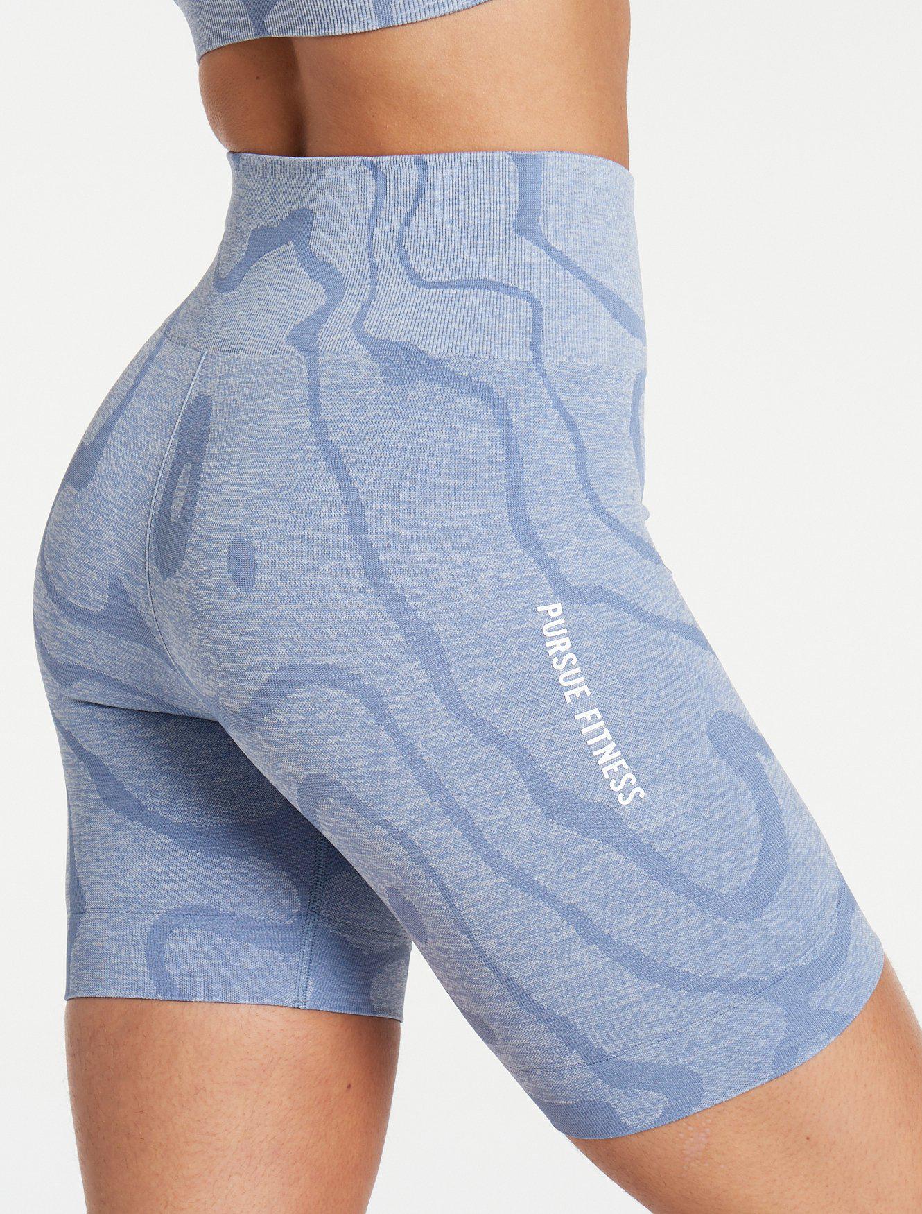 Sustainable Seamless Shorts / Blue Pursue Fitness 4