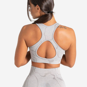 Sustainable Seamless Sports Bra / Cloud Grey Pursue Fitness 2