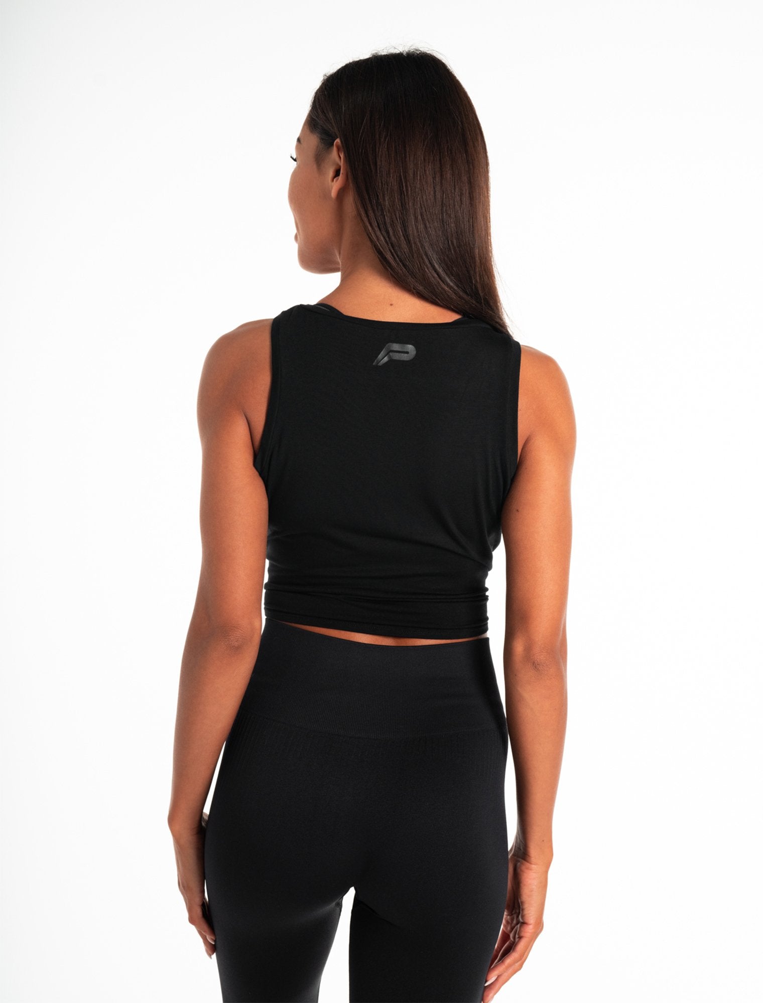 Tied Cropped Tank / Black Pursue Fitness 3