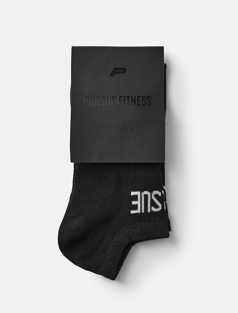 Trainer Socks / Black (Unisex) Pursue Fitness 3