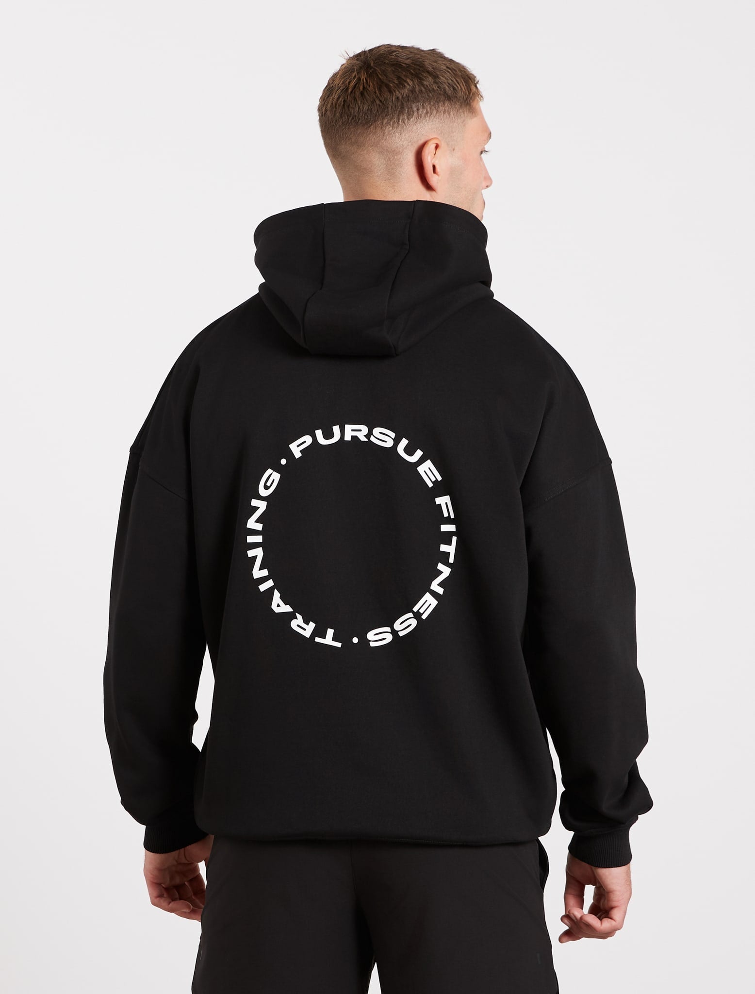 Training Club Relaxed Fit Hoodie - Black Pursue Fitness 6