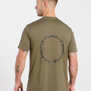 Training Club Relaxed Fit T-Shirt - Dull Olive Pursue Fitness 2