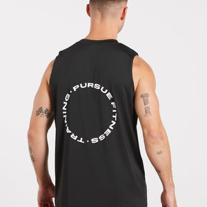 Training Club Relaxed Fit Tank - Black Pursue Fitness 6