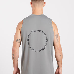 Training Club Relaxed Fit Tank - Storm Grey Pursue Fitness 2