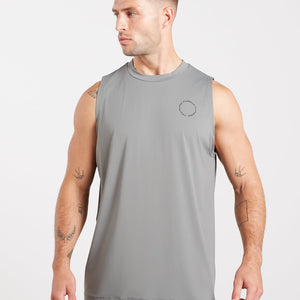 Training Club Relaxed Fit Tank - Storm Grey Pursue Fitness 1