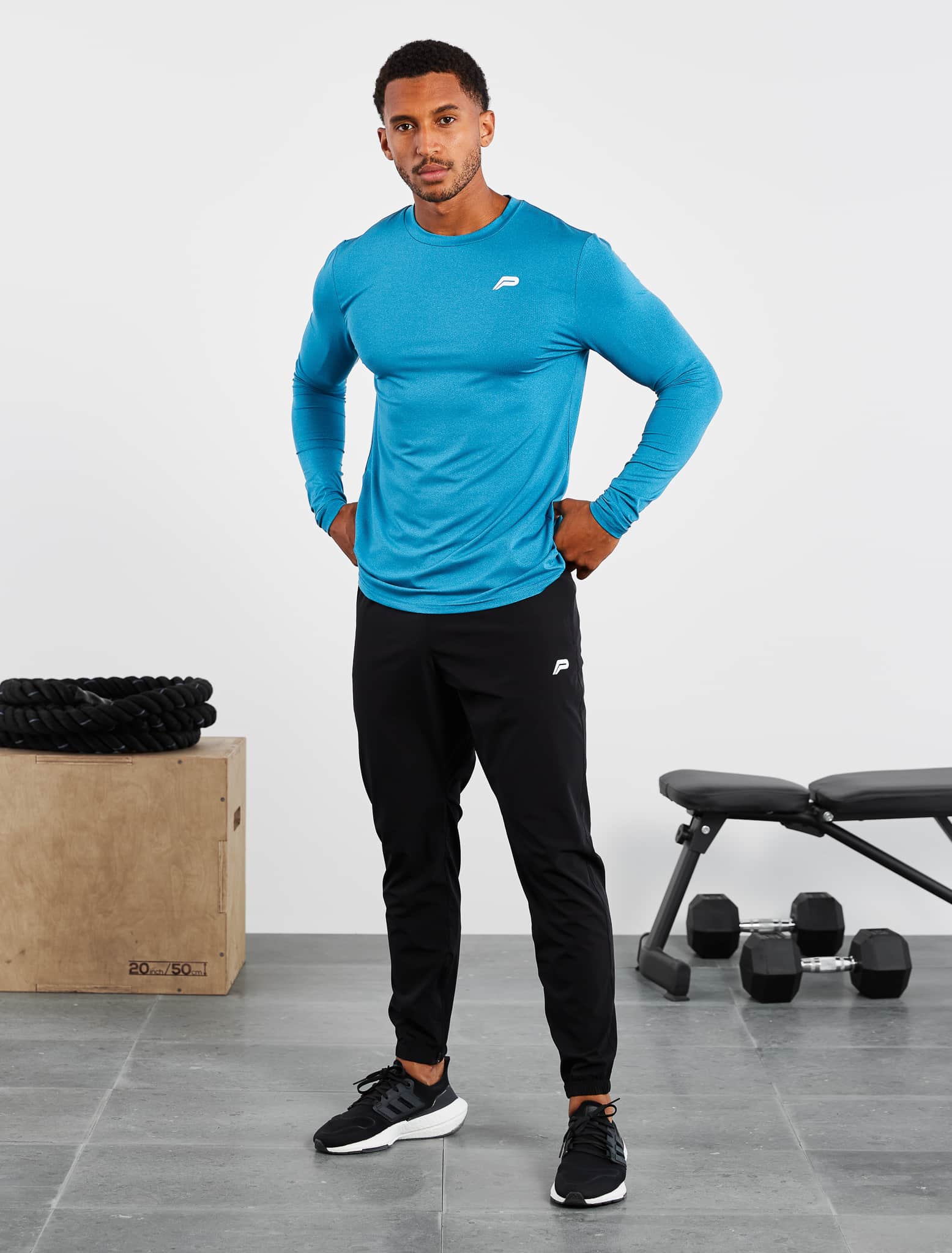 Training Long Sleeve T-Shirt / Blue Pursue Fitness 6