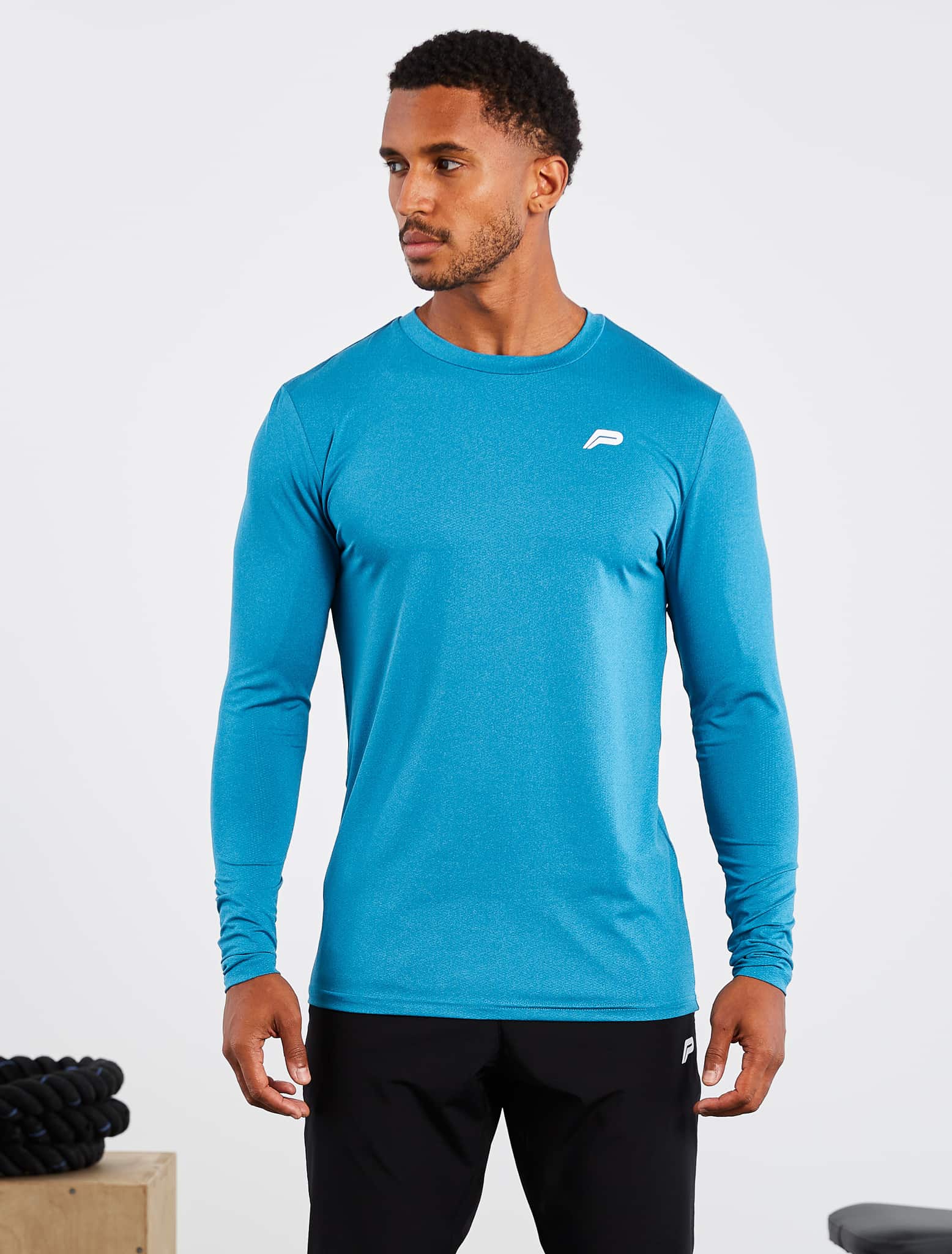 Training Long Sleeve T-Shirt / Blue Pursue Fitness 1