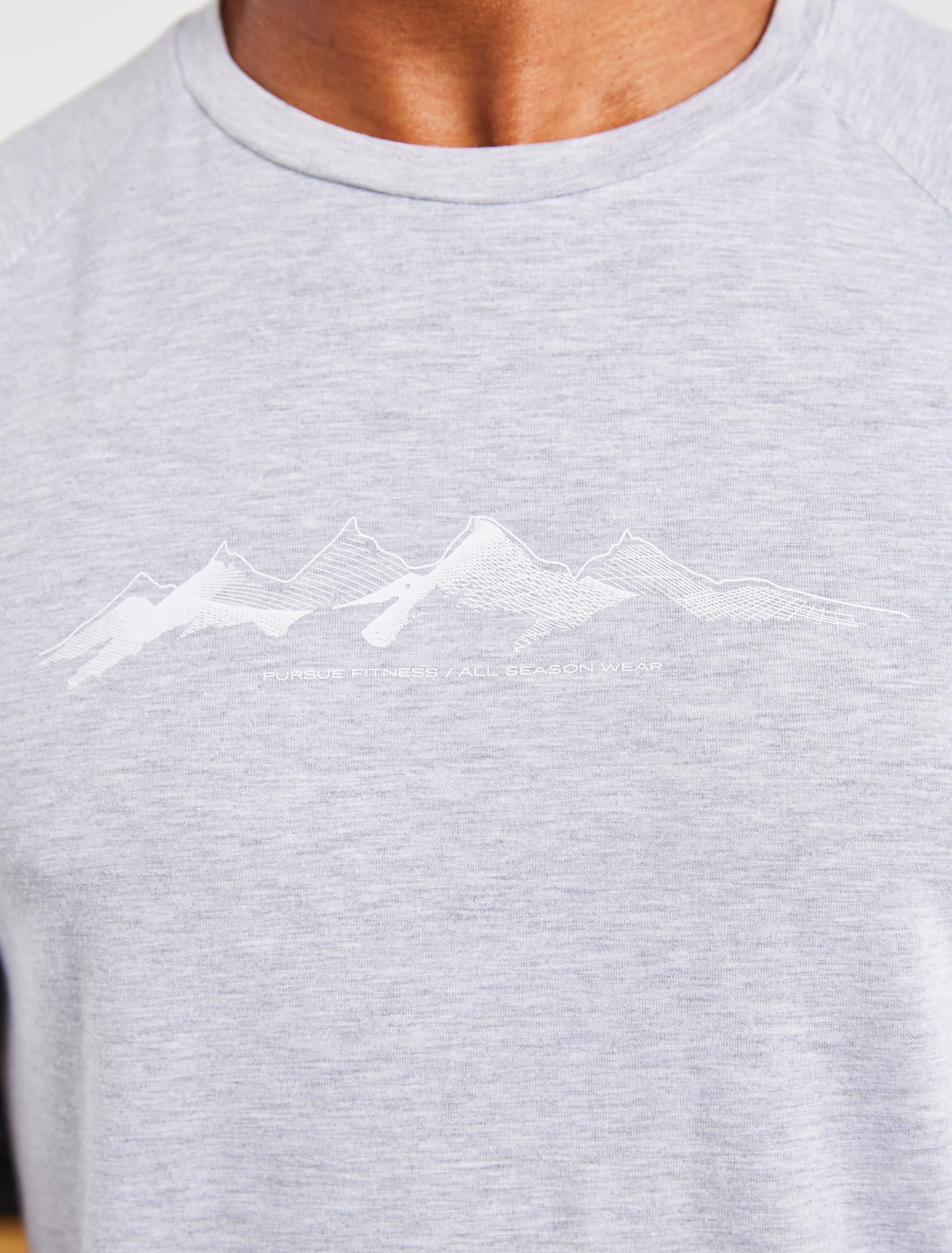 Utility T-Shirt / Grey Marl Pursue Fitness 2